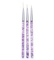Pędzelki do zdobień paznokci nail art - 3 szt. - zdjęcie 2